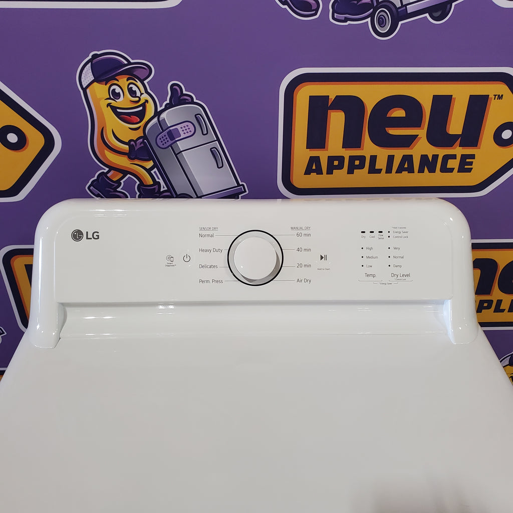 Pictures of LG 4.3 cu. ft. Capacity Top Load Washer with TurboDrum™ Technology and Impeller WT6100CW - Open Box and 7.3 cu. ft. Rear Control Vented Electric Energy Star Dryer with Sensor Dry DLE6100W - Open Box - Neu Appliance Outlet - Discount Appliance Outlet in Austin, Tx