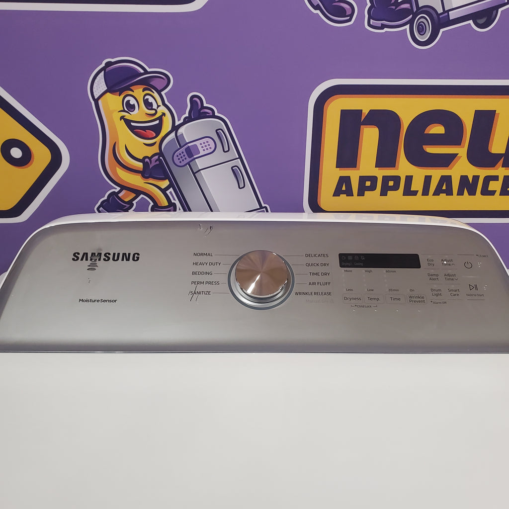 Samsung White Top Load 5.0 Cu. Ft. Washer with Super Speed WA50R5400AW - Certified Refurbished and Samsung White Electric 7.4 Cu. Ft. Dryer with Sensor Dry 16035 - DVE50R5200W - Certified Refurbished