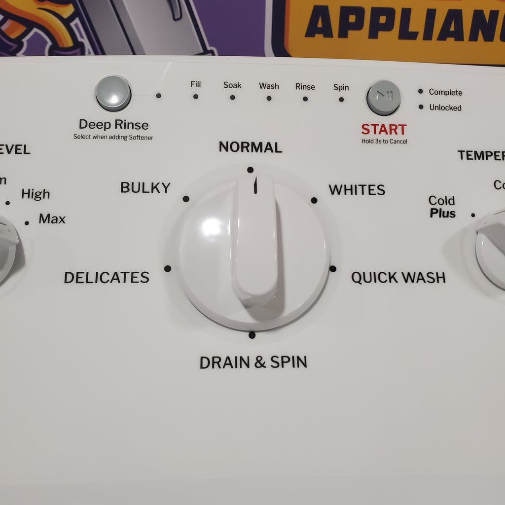 Pictures of Hotpoint® 4.0 cu. ft. Capacity Washer with Cold Plus and Water Level Control 25131SD293 - HTW265ASWWW - Scratch & Dent (Moderate) - Neu Appliance Outlet - Discount Appliance Outlet in Austin, Tx