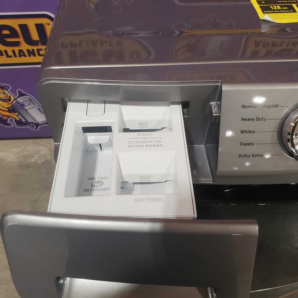 Maytag 4.5-cu ft High Efficiency Stackable Steam Cycle Front-Load Washer MHW5630HC - Scratch & Dent (Minor) and Maytag 7.3-cu ft Stackable Vented ENERGY STAR Electric Dryer 16059 - MED5630HC - Scratch & Dent (Minor)