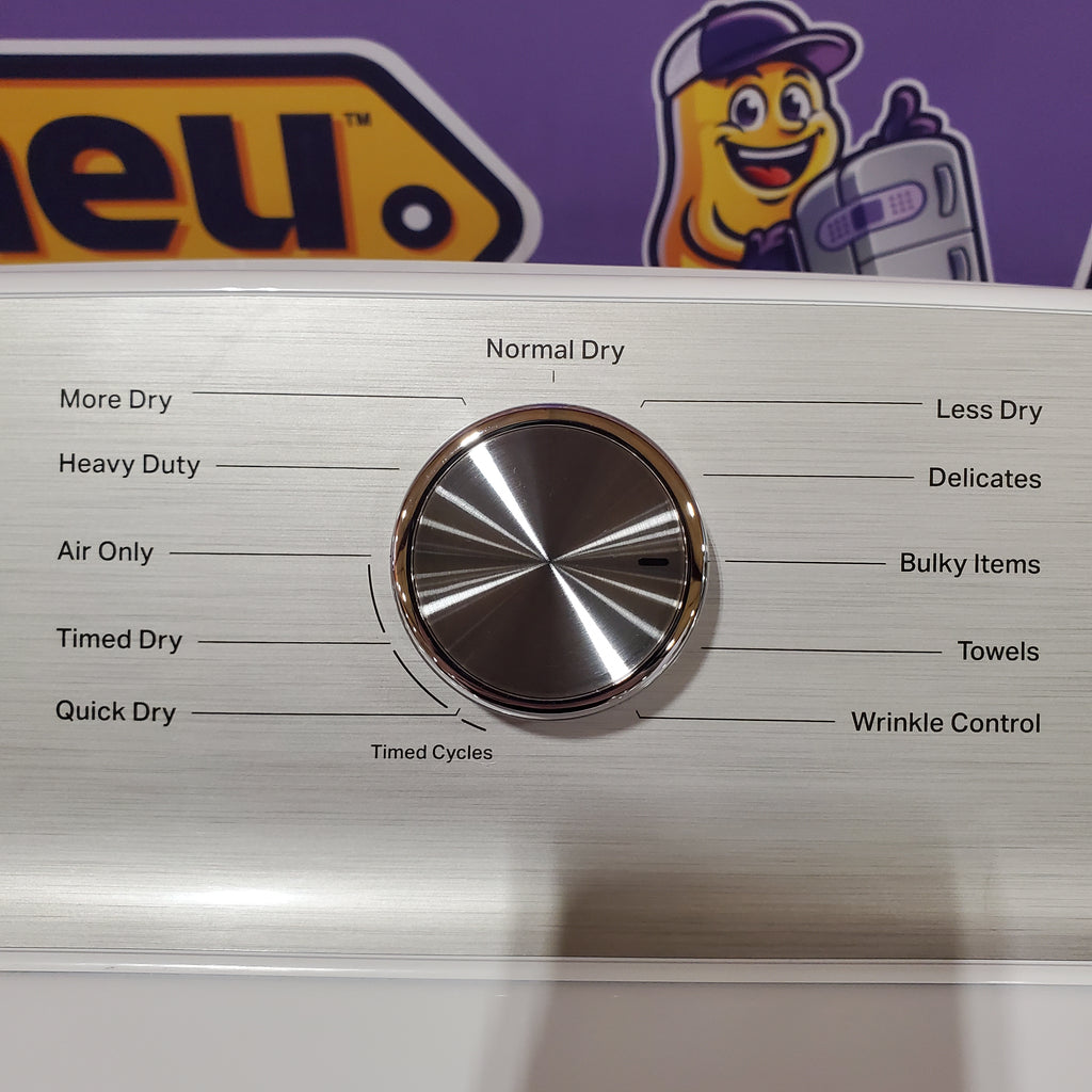 Pictures of Maytag Top Load 4.8 cu ft Washer with Deep Fill and Slow-Close Glass Lid MVW6200KW - Scratch & Dent (Minor) and Maytag 7.0 cu ft Electric Dryer with Moisture Sensing and Quick Dry Cycle 16168 - MED6200KW - Scratch & Dent (Minor) - Neu Appliance Outlet - Discount Appliance Outlet in Austin, Tx