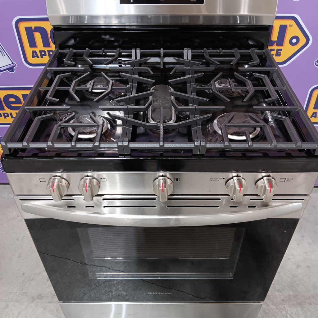 Pictures of Frigidaire 5 Burner Freestanding Gas Range in Stainless Steel with Quick Boil and Steam Clean 20531SD479 - FCRG3062AS - Open Box - Neu Appliance Outlet - Discount Appliance Outlet in Austin, Tx