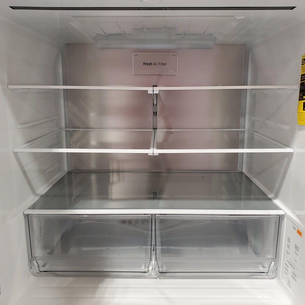 LG 29 cu. ft. Smart Standard-Depth MAX™ 4-Door French Door Refrigerator with Full-Convert Drawer™ in Print Proof Stainless Steel 22131SD89 - LF29H8330S - Scratch & Dent (Minor)