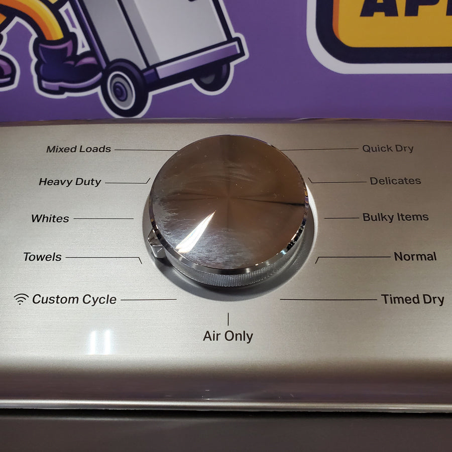 Maytag 7.4 cu. ft. vented Front Load Electric Dryer in Classic Silver with Extra Power 22132SD157 - MED6205RR - Scratch & Dent (Minor)