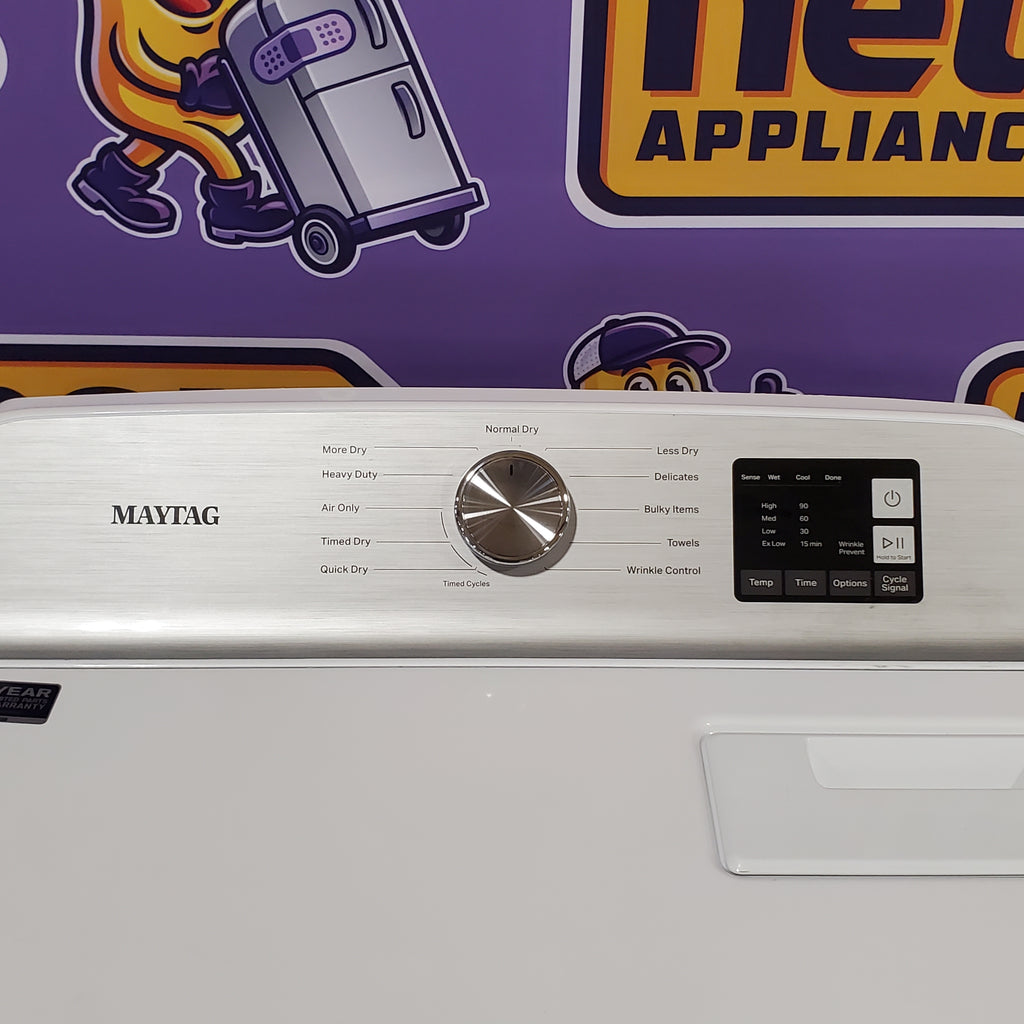 Pictures of Maytag 7.0 cu. ft Top Load Gas Dryer with Moisture Sensing MGD6200KW - Scratch and Dent (Minor) - Neu Appliance Outlet - Discount Appliance Outlet in Austin, Tx