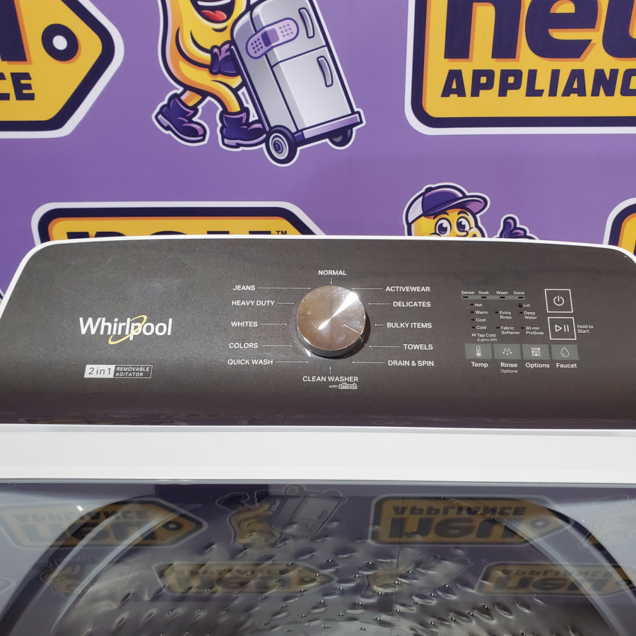 Whirlpool Top Load 4.7 Cu. Ft. Washer with 2-in-1 Removable Agitator in White 22137SD376 - WTW5057LW - Open Box