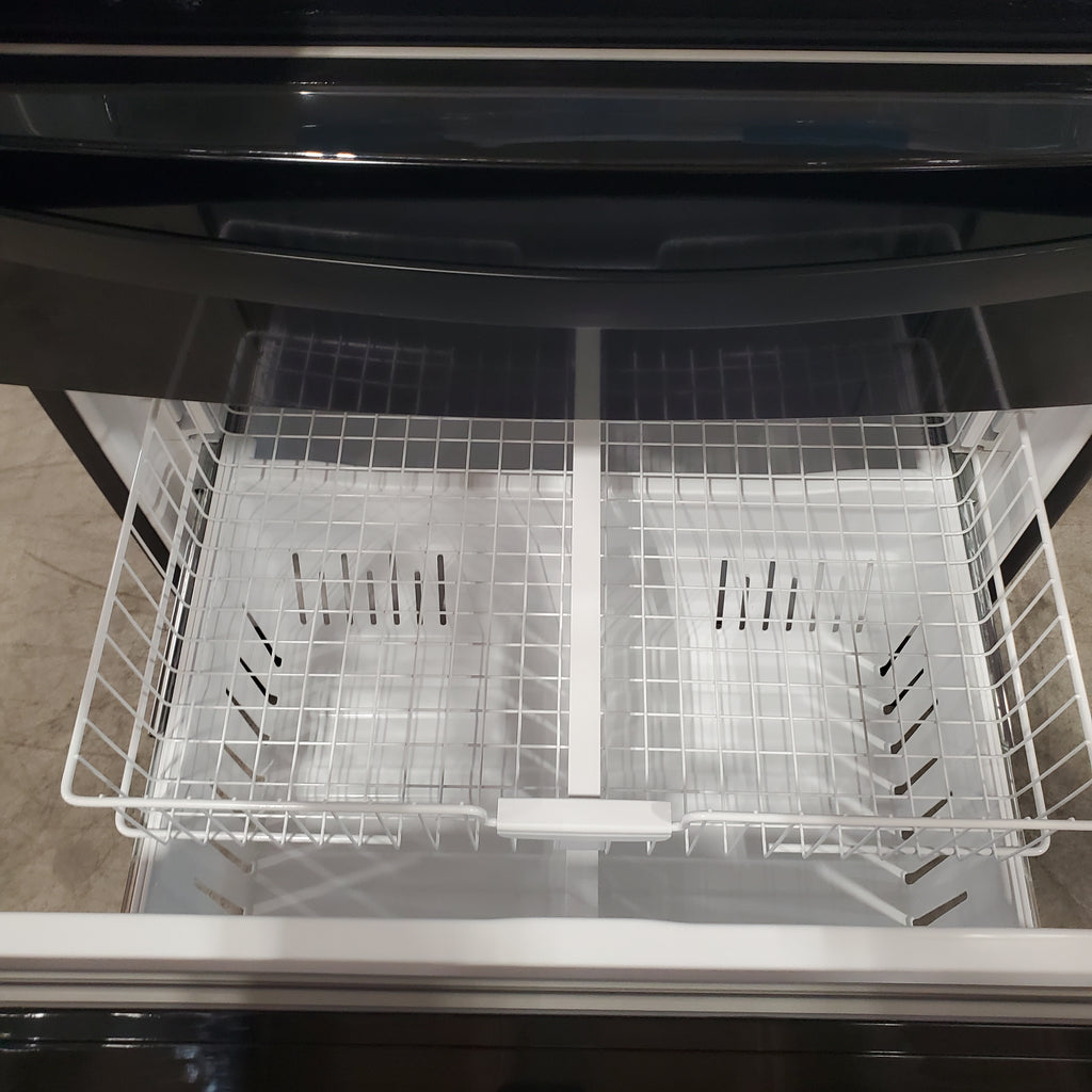Whirlpool 25 cu. ft. French Door Bottom Mount Refrigerator in Black 19SD007 - WRMF3636RB - Scratch & Dent (Minor)