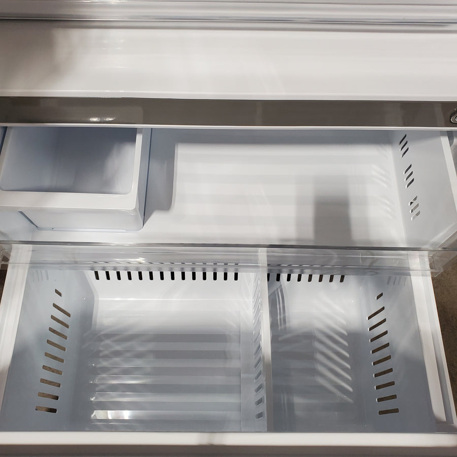 LG 26 cu ft ENERGY STAR Counter-Depth Smart French Door Refrigerator in Fingerprint Resistant Stainless Steel with Dual Ice Maker 22132SD141 - LRFXC2606S - Scratch & Dent (Moderate)
