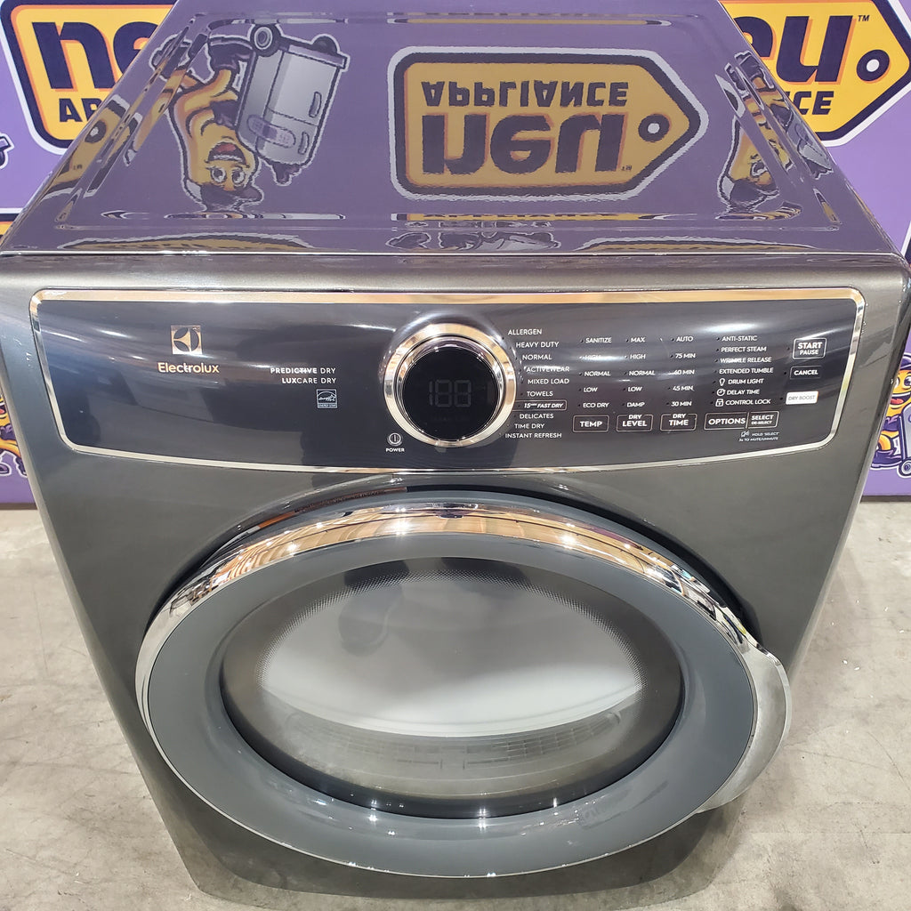Electrolux Titanium Front Load 600 Series 4.5 Cu. Ft. Washer with Smartboost ELFW7637AT - Scratch & Dent (Major) and Electrolux Frontload Electric Steam Dryer 16071 - ELFE7537AT - Scratch & Dent (Minor)