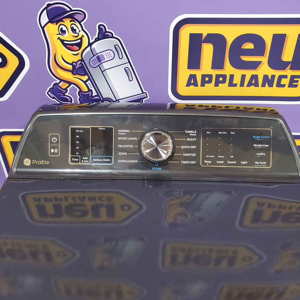 Pictures of GE Profile™ ENERGY STAR® 7.4 cu. ft. Capacity Smart Electric Dryer with Sanitize Cycle and Sensor Dry in Diamond Gray 3SD713 - PTD70EBPTDG - Open Box - Neu Appliance Outlet - Discount Appliance Outlet in Austin, Tx