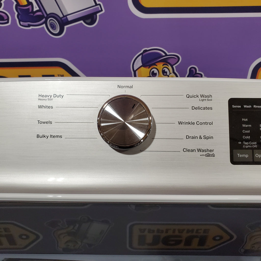 Pictures of Maytag Top Load 4.8 cu ft Washer with Deep Fill and Slow-Close Glass Lid MVW6200KW - Scratch & Dent (Minor) and Maytag 7.0 cu. ft Top Load Gas Dryer with Moisture Sensing 16153 - MGD6200KW - Open Box - Neu Appliance Outlet - Discount Appliance Outlet in Austin, Tx