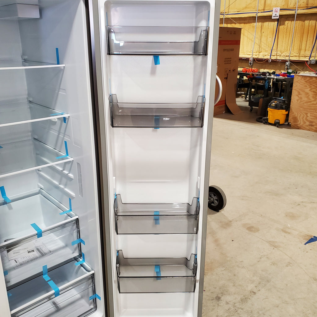 Hisense 29.1 cu. ft. Standard Depth Side by Side Refrigerator Stainless Steel 3SD741 - HRS290P5FSE - Scratch & Dent (Minor)