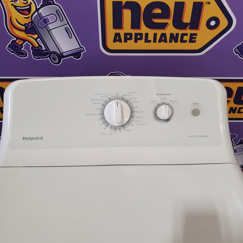 Pictures of GE White Energy Star Certified Electric Aluminized Alloy Drum Dryer with Sensor Dry and Extended Tumble GTD65EBSJWS - Scratch and Dent (Minor) - Neu Appliance Outlet - Discount Appliance Outlet in Austin, Tx
