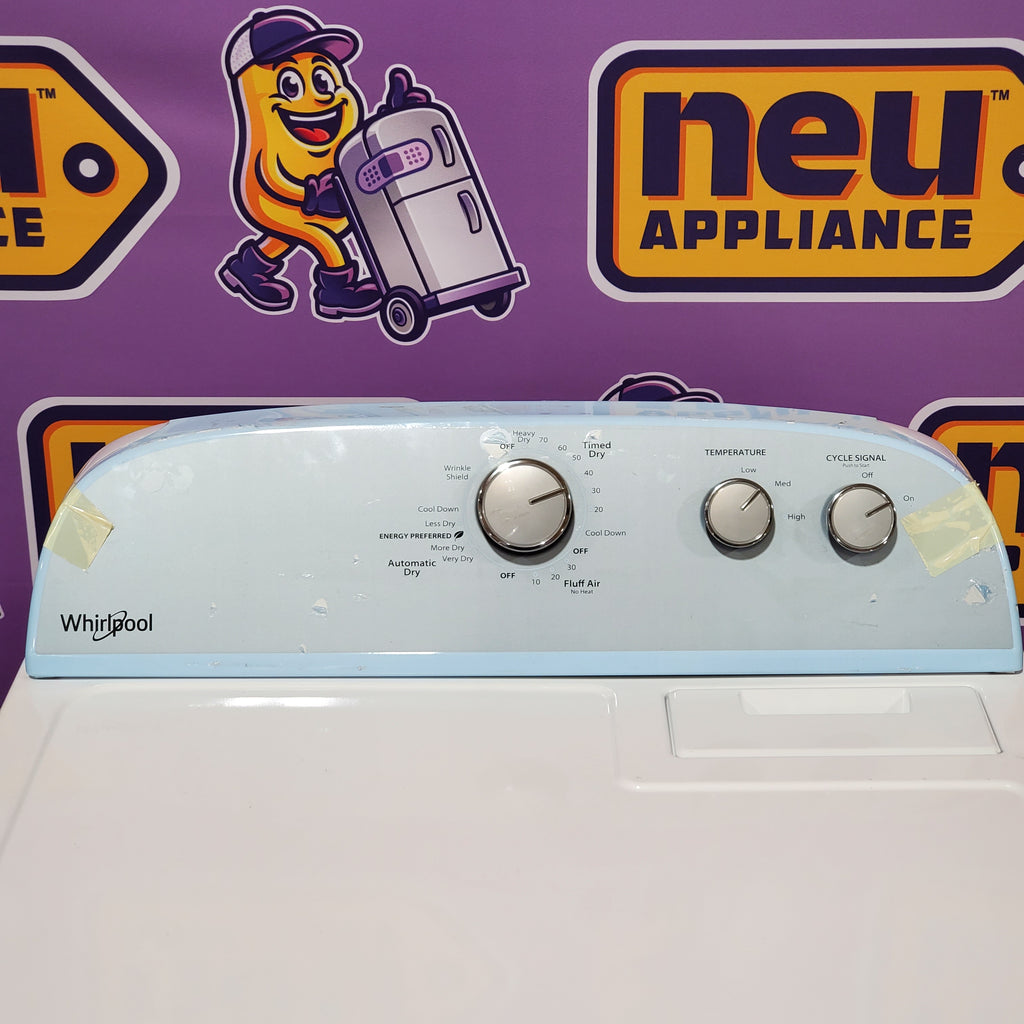 Whirlpool 3.8–3.9 Cu. Ft.  Top Load Washer with  2 in 1 Removable Agitator and Soil Level Selection WTW4957PW - Open Box and Whirlpool 7-cu ft Vented Electric Dryer 16049 - WGD4815EW - Scratch & Dent (Minor)