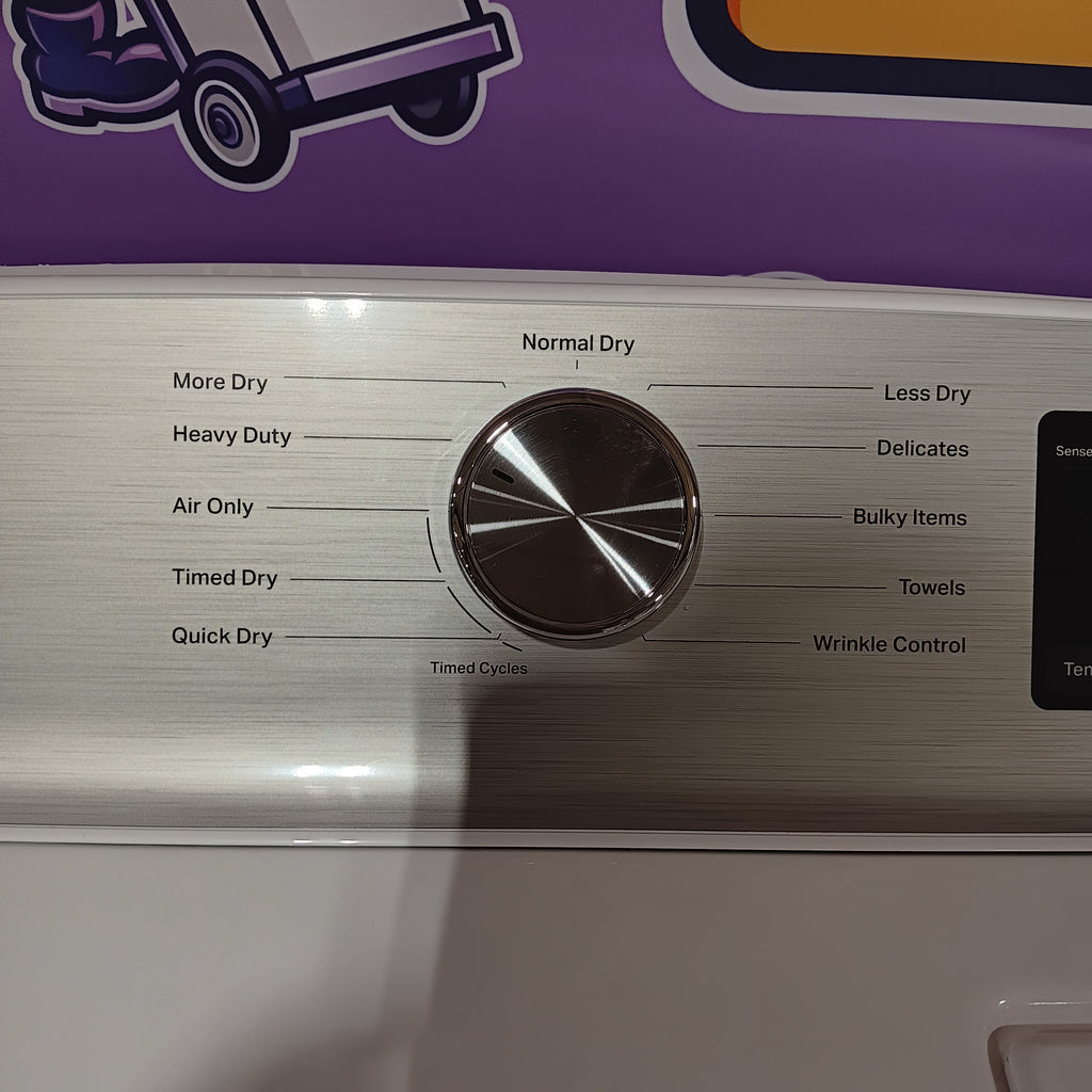 Pictures of Maytag Top Load 4.8 cu ft Washer with Deep Fill and Slow-Close Glass Lid MVW6200KW - Scratch & Dent (Minor) and Maytag 7.0 cu ft Electric Dryer with Moisture Sensing and Quick Dry Cycle 16170 - MED6200KW - Scratch & Dent (Minor) - Neu Appliance Outlet - Discount Appliance Outlet in Austin, Tx