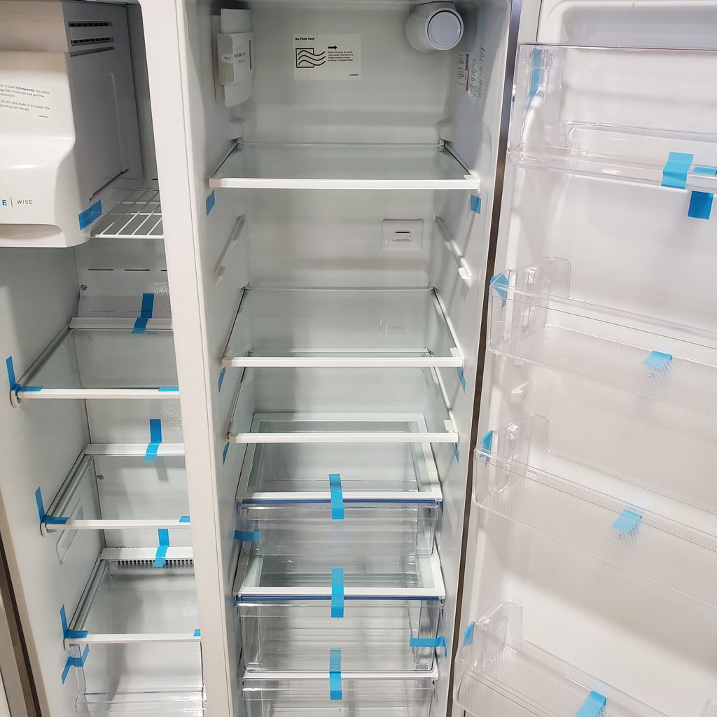 Frigidaire 22 Cu. Ft. Counter-Depth Side-by-Side Refrigerator in Stainless Steel 4SD450 - FRSC2333AS - Scratch & Dent (Minor)