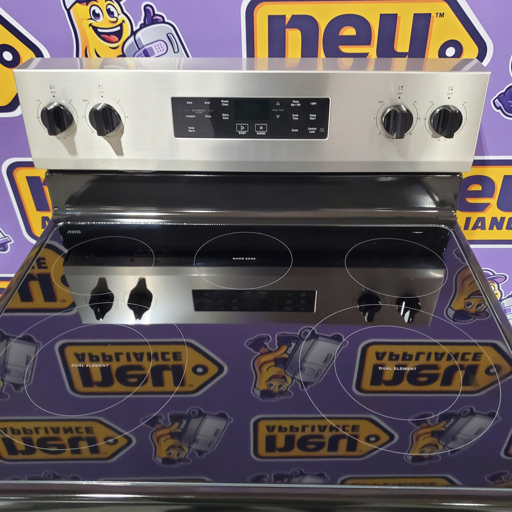 Pictures of Whirlpool Fingerprint Resistant Stainless Steel Electric Range with Steam Clean and No Preheat Mode 3SD628 - WFES3330RZ - Open Box - Neu Appliance Outlet - Discount Appliance Outlet in Austin, Tx