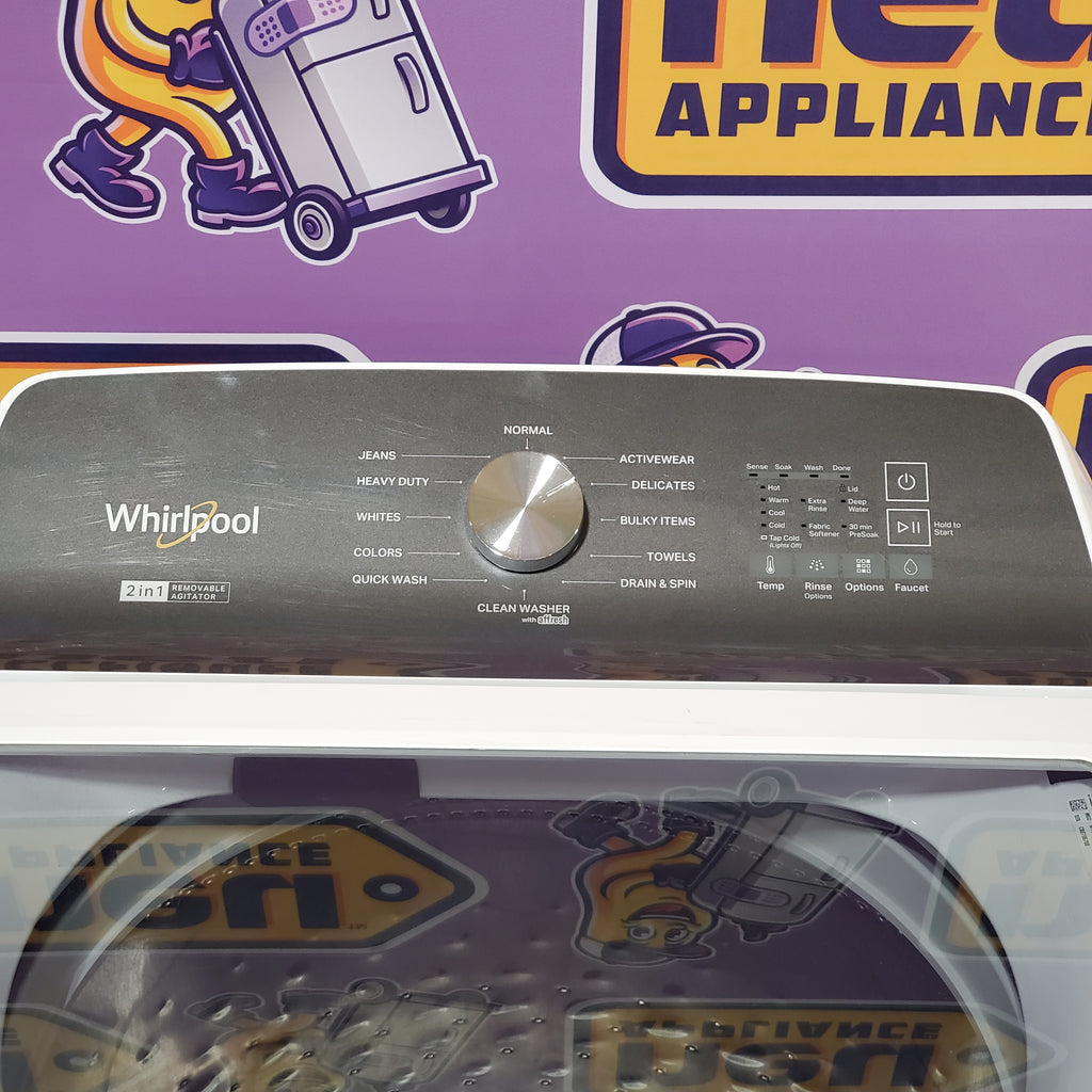 Pictures of Whirlpool White Top Load 4.7 Cu. Ft. Washer with 2-in-1 Removable Agitator WTW5057LW - Certified Refurbished - Neu Appliance Outlet - Discount Appliance Outlet in Austin, Tx