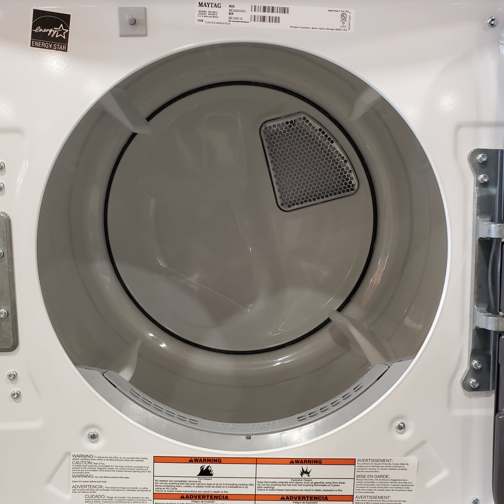 Pictures of Maytag Front Load 7.3 Cu. Ft. Electric Dryer with Extra Power and Quick Dry Cycle MED5630HW - Scratch & Dent (Minor) - Neu Appliance Outlet - Discount Appliance Outlet in Austin, Tx