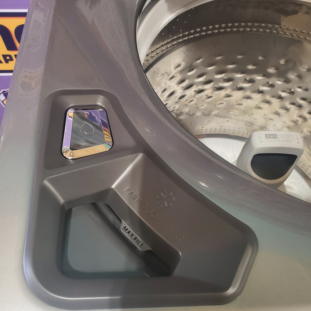 Pictures of Whirlpool Chrome Shadow Top Load 5.2 Cu. Ft. Washer with Removable Agitator WTW8127LC and Whirlpool Chrome Shadow Electric 7.4 Cu. Ft. Dryer with Moisture Sensor WED8127LC - Scratch and Dent Minor - Neu Appliance Outlet - Discount Appliance Outlet in Austin, Tx