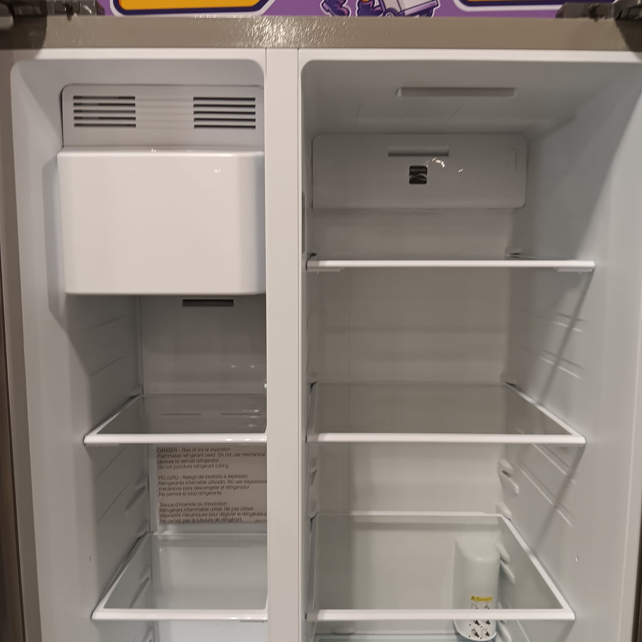 Kenmore 20-cu ft Counter-Depth Side-by-Side Refrigerator with Ice Maker,Water and Ice Dispenser ENERGY STAR Certified 22137396 - 897.51805320 - Scratch & Dent (Minor)