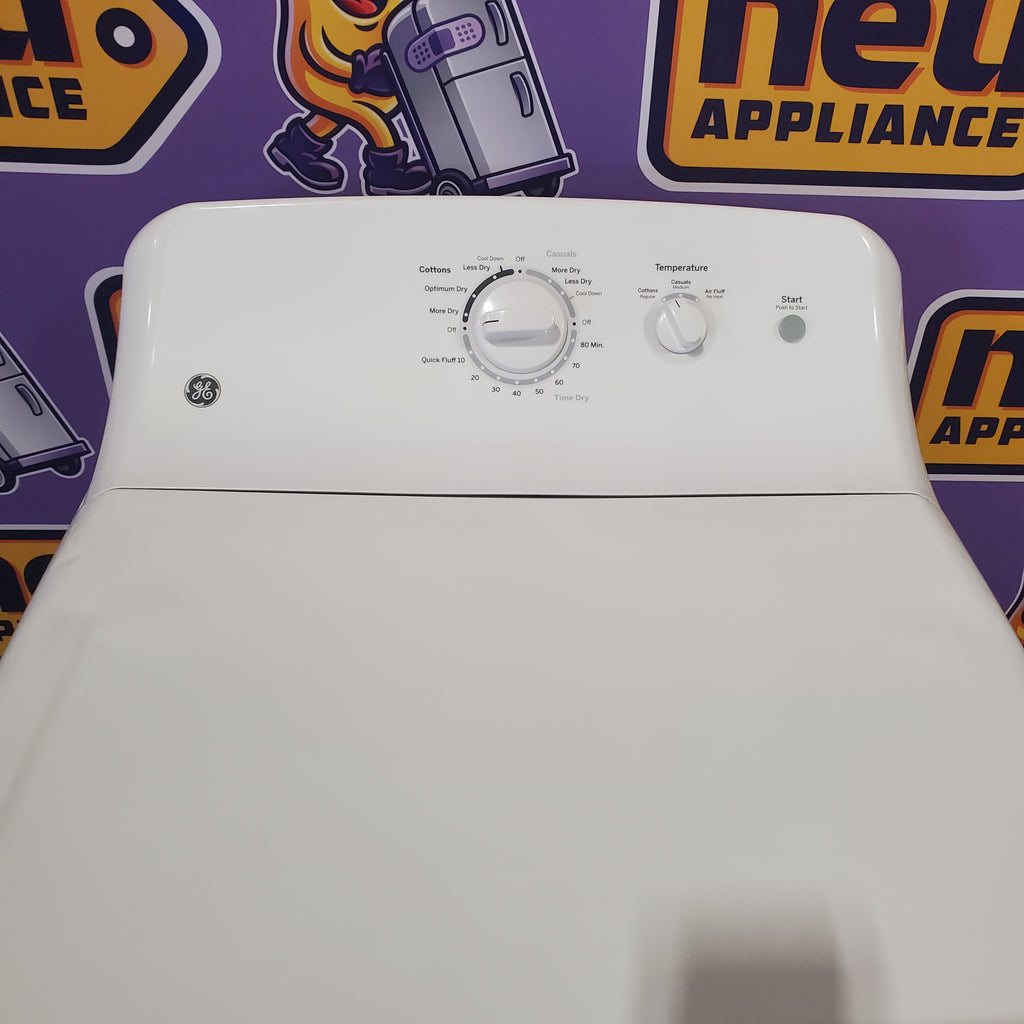Pictures of GE 6.2 cu. ft. Capacity Electric Dryer with Up To 120 ft. Venting and Shallow Depth GTX22EASKWW - Certified Refurbished - Neu Appliance Outlet - Discount Appliance Outlet in Austin, Tx