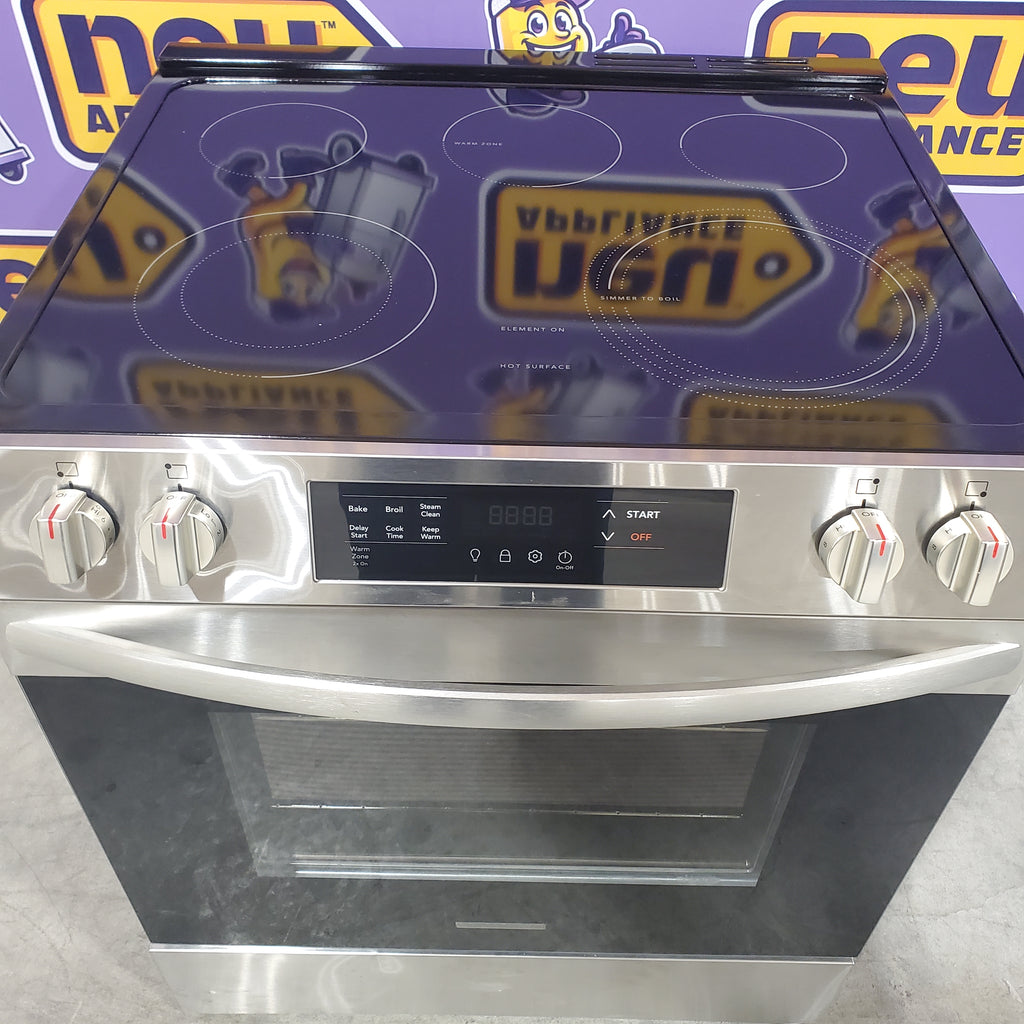 Frigidaire Stainless Steel Electric Range with Steam Clean and Even Bake Technology 17SD027 - FCFE3062AS - Scratch & Dent (Minor)