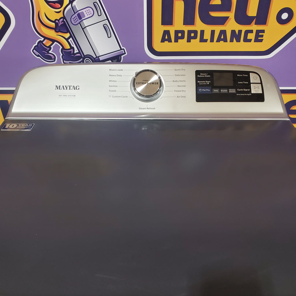 Pictures of Maytag 7.4 Cu. Ft. Pet Pro Top Load Electric Dryer with Sanitize Cycle 6SD105 - MED7205RF - Open Box - Neu Appliance Outlet - Discount Appliance Outlet in Austin, Tx
