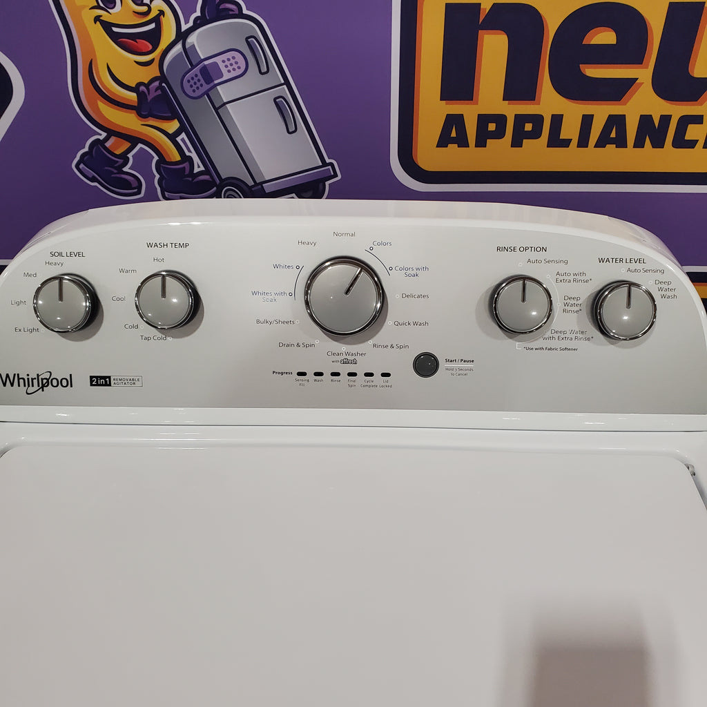 Pictures of Whirlpool Top Load 3.8 Cu. Ft. Washer with Removable Agitator in White 5SD224 - WTW4957PW - Open Box - Neu Appliance Outlet - Discount Appliance Outlet in Austin, Tx
