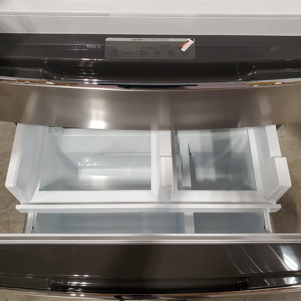 Pictures of Frigidaire Gallery 22 Cu. Ft. 4-Door Counter-depth French Door Refrigerator with Ice Maker (Fingerprint Resistant Stainless Steel) ENERGY STAR 20232SD618 - GRMC2273CF - Scratch & Dent (Major) - Neu Appliance Outlet - Discount Appliance Outlet in Austin, Tx