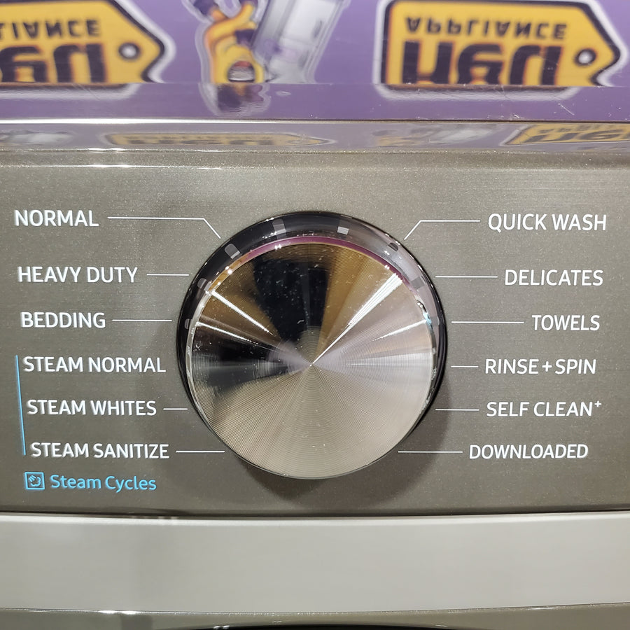 Samsung 4.5 cu. ft. Large Capacity Smart Front Load Washer with Super Speed Wash in Platinum 25139SD795 - WF45B6300AP - Scratch & Dent (Minor)