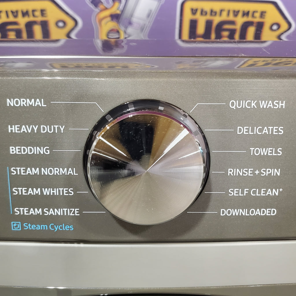 Samsung 4.5 cu. ft. Large Capacity Smart Front Load Washer with Super Speed Wash in Platinum 25139SD795 - WF45B6300AP - Scratch & Dent (Minor)