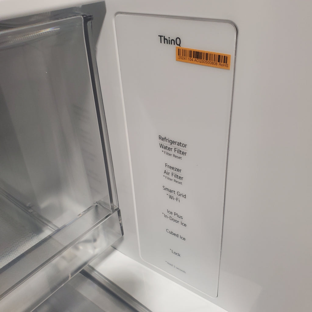Pictures of LG 26 cu ft ENERGY STAR Counter-depth Smart French Door Refrigerator in Fingerprint Resistant Stainless Steel with Dual Ice Maker 3SD681 - LRFXC2606S - Scratch & Dent (Minor) - Neu Appliance Outlet - Discount Appliance Outlet in Austin, Tx
