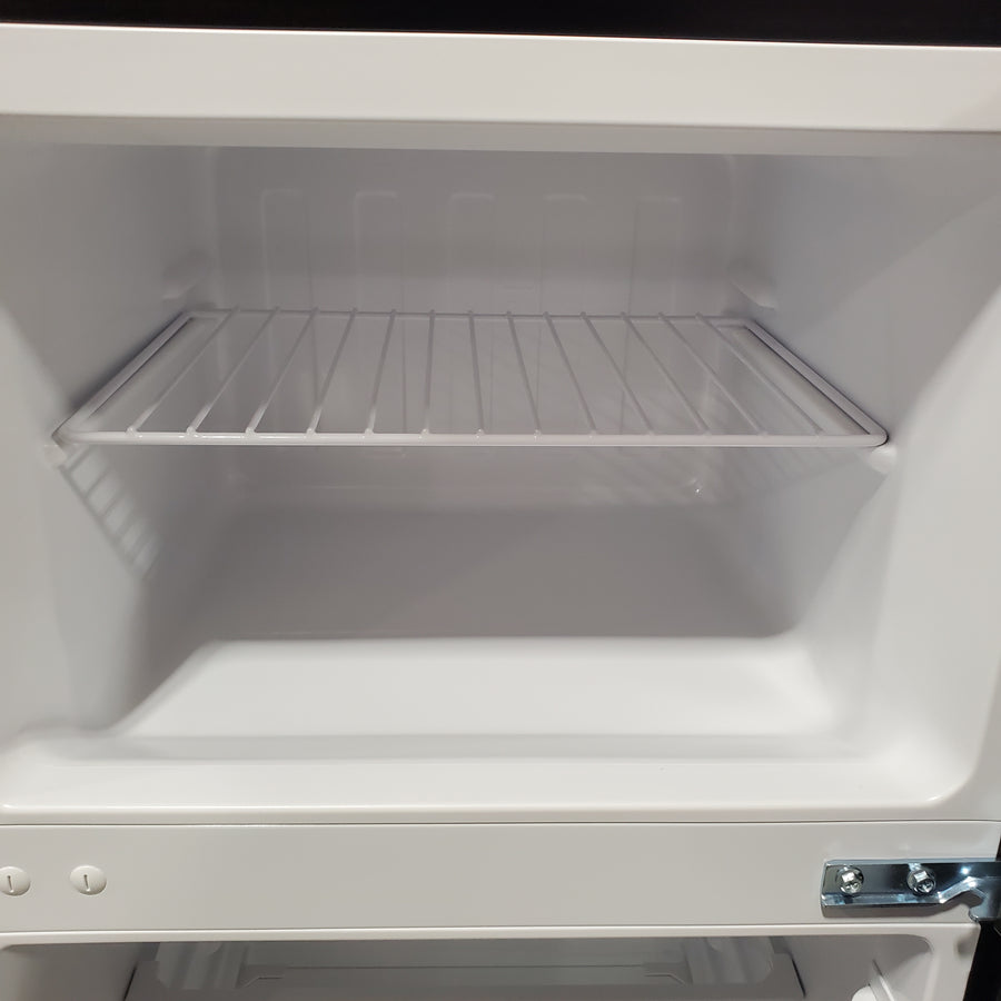 Vissani 4.5 cu. ft. 2-Door Mini Refrigerator in Platinum Steel with Freezer HVDR45PS - Scratch & Dent (Minor)