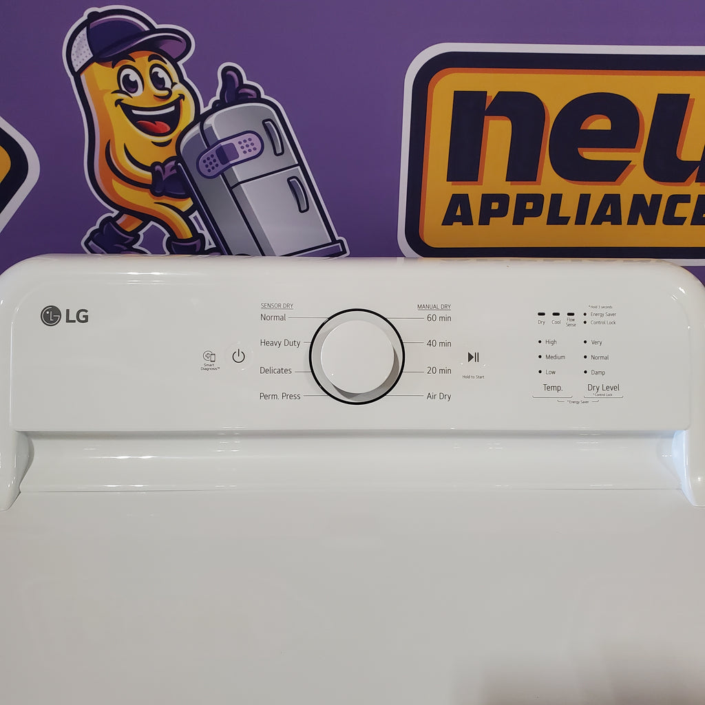 Pictures of LG White Electric Rear Control Ultra Large Capacity 7.3 Cu. Ft. Dryer with Sensor Dry DLE6100W - Open Box - Neu Appliance Outlet - Discount Appliance Outlet in Austin, Tx