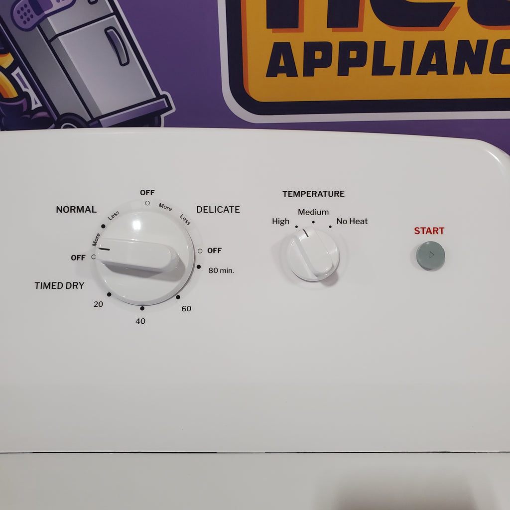 Pictures of Hotpoint 6.2 cu. ft. Capacity Electric Dryer with Up To 120 ft. Venting and Shallow Depth HTX26EASWWW - Scratch & Dent (Minor) - Neu Appliance Outlet - Discount Appliance Outlet in Austin, Tx