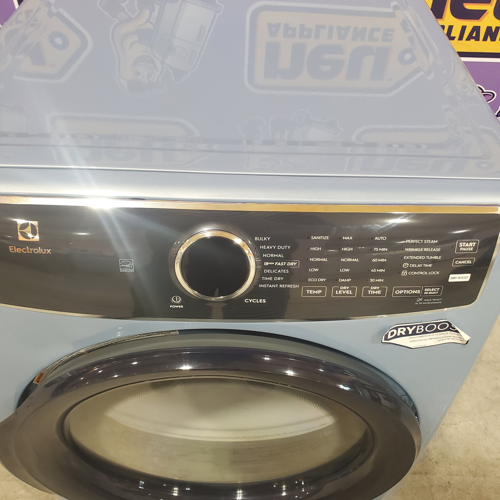 Electrolux 27 in. 4.5 cu.ft. HE Front Load ENERGY STAR Washer with LuxCare Wash System ELFW7437AG - New in Box and  Electrolux 8 cu.ft.  Electric Dryer vented Front Load Perfect Steam Dryer with Instant Refresh 15028 - ELFE7437AG - Scratch & Dent (Minor)
