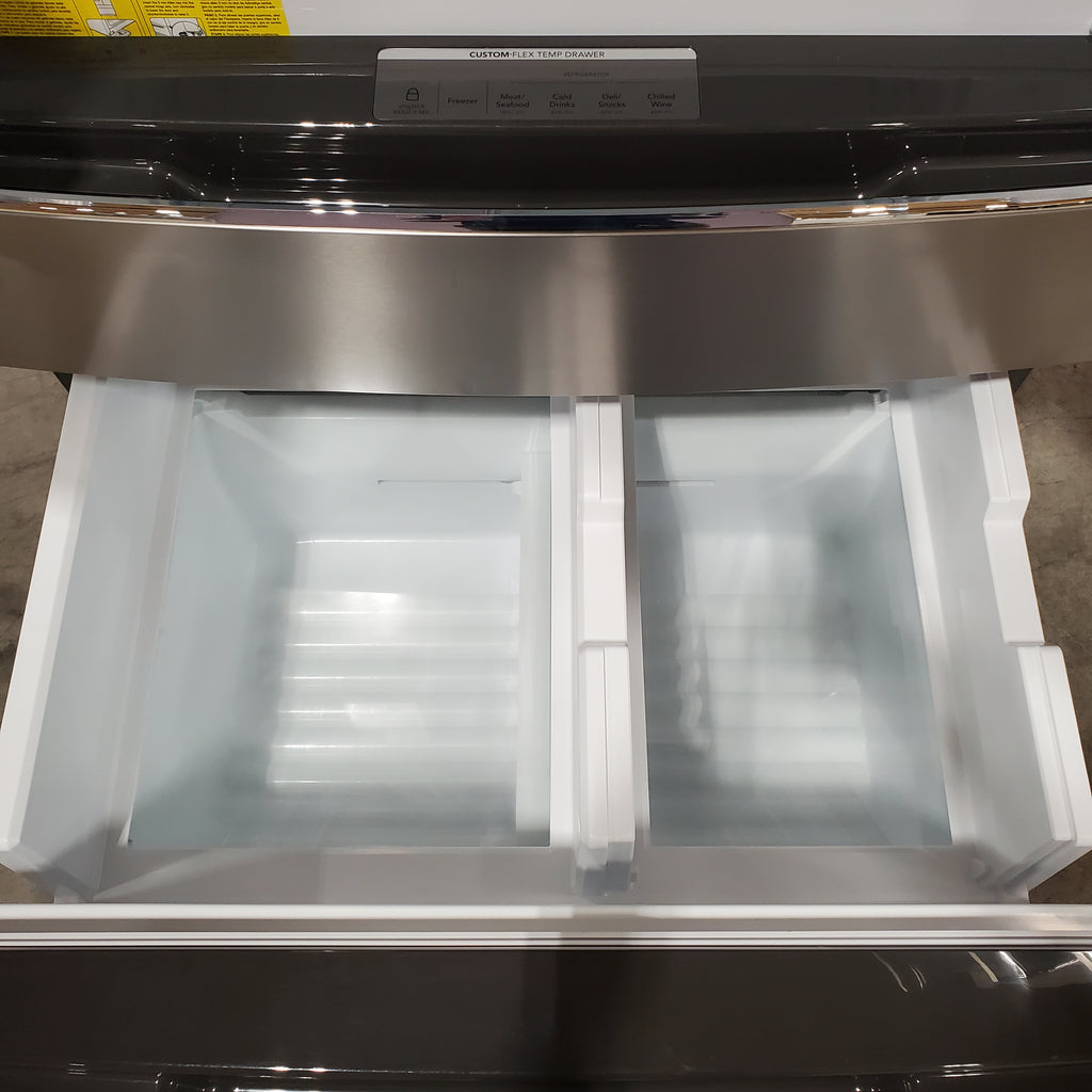 Pictures of Frigidaire Gallery 26 Cu. Ft. Standard-Depth 4-Door French Door Refrigerator in Fingerprint Resistant Stainless Steel 20534SD710 - GRMS2773AF - Scratch & Dent (Major) - Neu Appliance Outlet - Discount Appliance Outlet in Austin, Tx