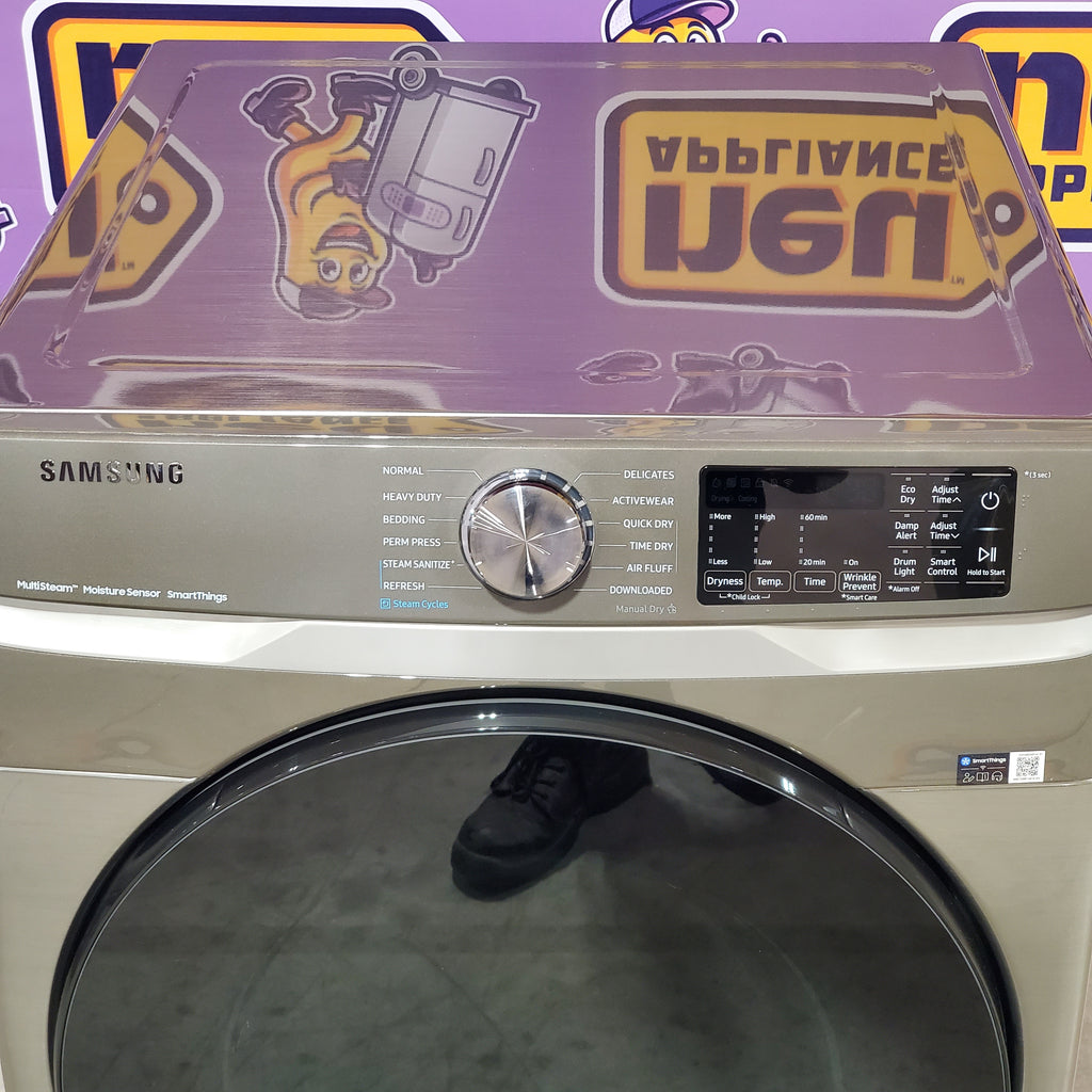 Samsung 7.5 cu. ft. Front Load Electric Dryer with Steam - 3SD633 - DVE45B6300P - Scratch & Dent (Minor)