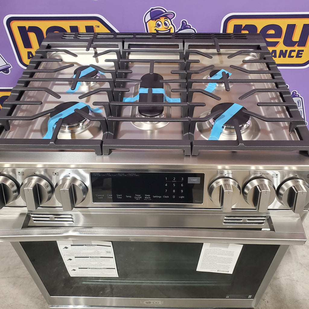 Pictures of LG 6.3 cu ft. Smart Gas Slide-In Range ProBake Convection® InstaView®, and Air Fry 21SD033 - LSGL6335X - Scratch & Dent (Minor) - Neu Appliance Outlet - Discount Appliance Outlet in Austin, Tx