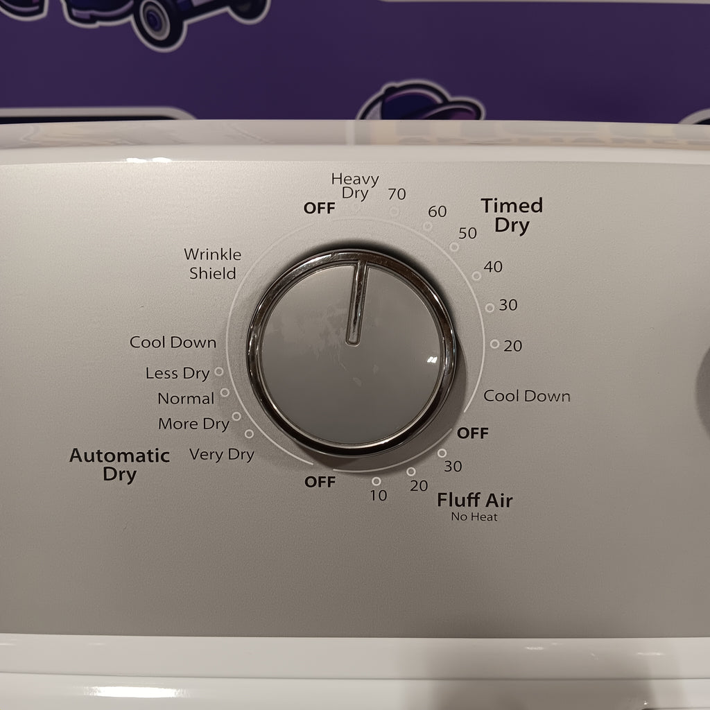 Pictures of Whirlpool 3.5 cu. ft. High Efficiency Top Load Washing Machine with Deep Water Wash WTW4816FW - Scratch & Dent (Minor) and Whirlpool White Electric 7.0 Cu. Ft. Dryer with Auto Dry 16217 - WED4950HW - Scratch & Dent (Moderate) - Neu Appliance Outlet - Discount Appliance Outlet in Austin, Tx