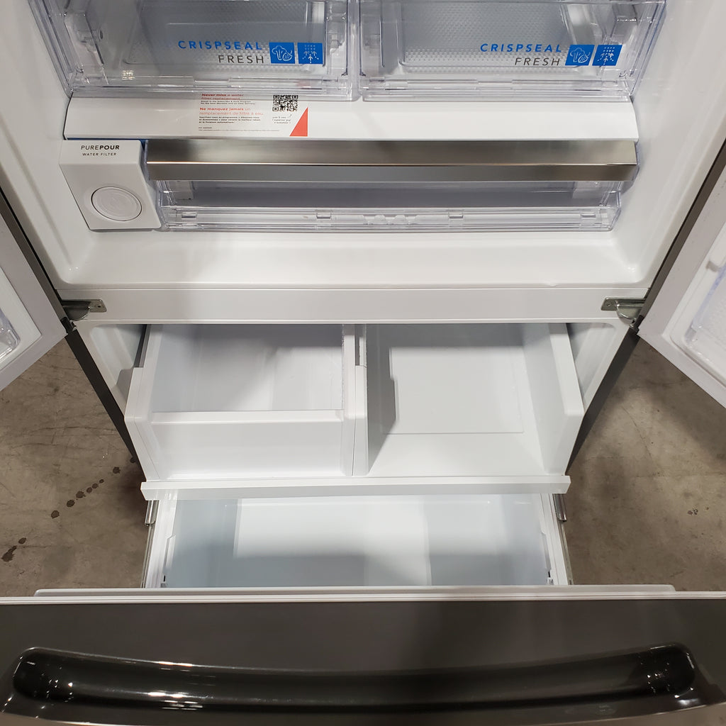 Frigidaire Gallery 20 Cu. Ft. 30" Wide Standard-Depth French Door Refrigerator in Stainless Steel 25139SD773 - GRFN2023AF - Scratch & Dent (Moderate)