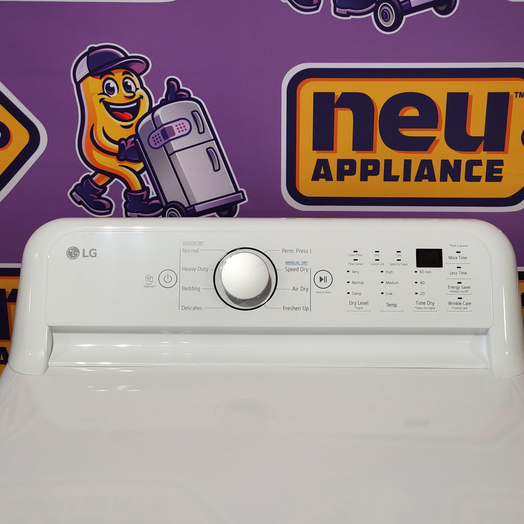 LG 7.3 cu. ft. Ultra Large Capacity Electric Dryer with Sensor Dry Technology 3SD905 - DLE7150W - Scratch & Dent (Minor)