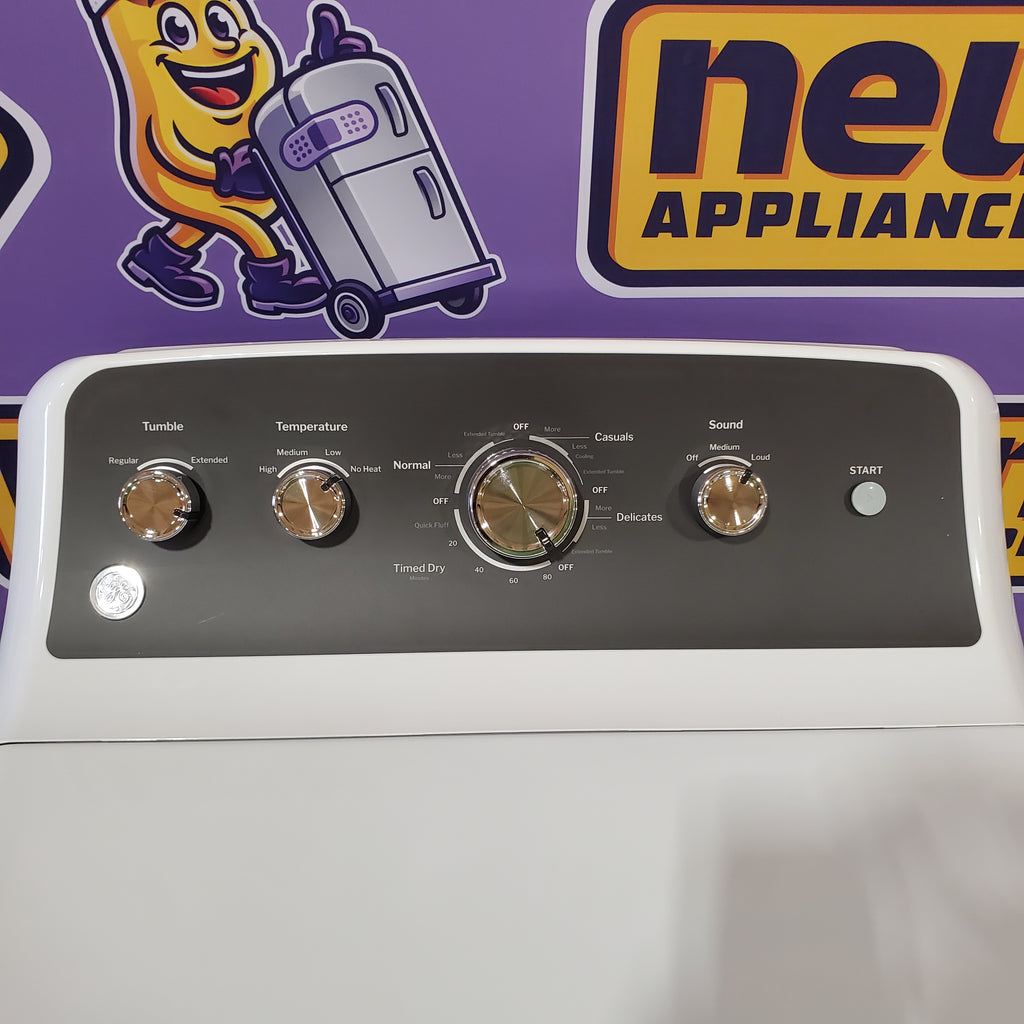 Pictures of GE 7.2 cu. ft. Capacity Electric Dryer with Up To 120 ft. Venting and Extended Tumble GTD48EASWWB - Open Box - Neu Appliance Outlet - Discount Appliance Outlet in Austin, Tx