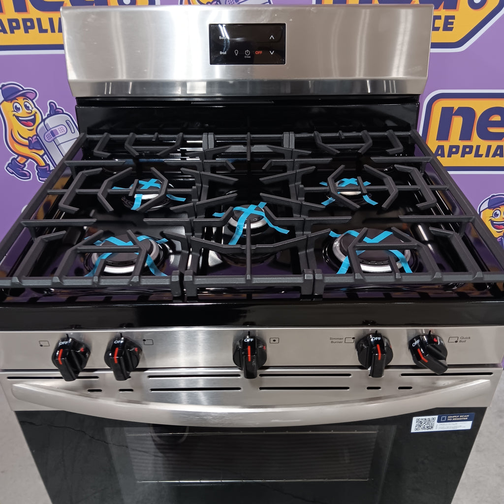 Pictures of Frigidaire 5 Burner Gas Range with Even Baking Technology in Stainless Steel 25CR176 - FCRG3052BS - Scratch & Dent (Minor) - Neu Appliance Outlet - Discount Appliance Outlet in Austin, Tx