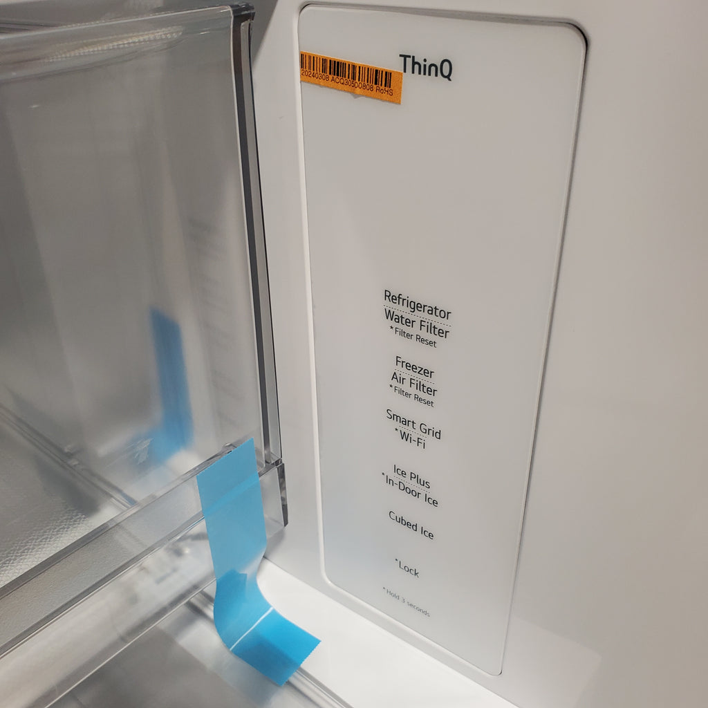 Pictures of LG 26 cu ft ENERGY STAR Counter-depth Smart French Door Refrigerator in Fingerprint Resistant Stainless Steel with Dual Ice Maker LRFXC2606S - Scratch & Dent (Minor) - Neu Appliance Outlet - Discount Appliance Outlet in Austin, Tx