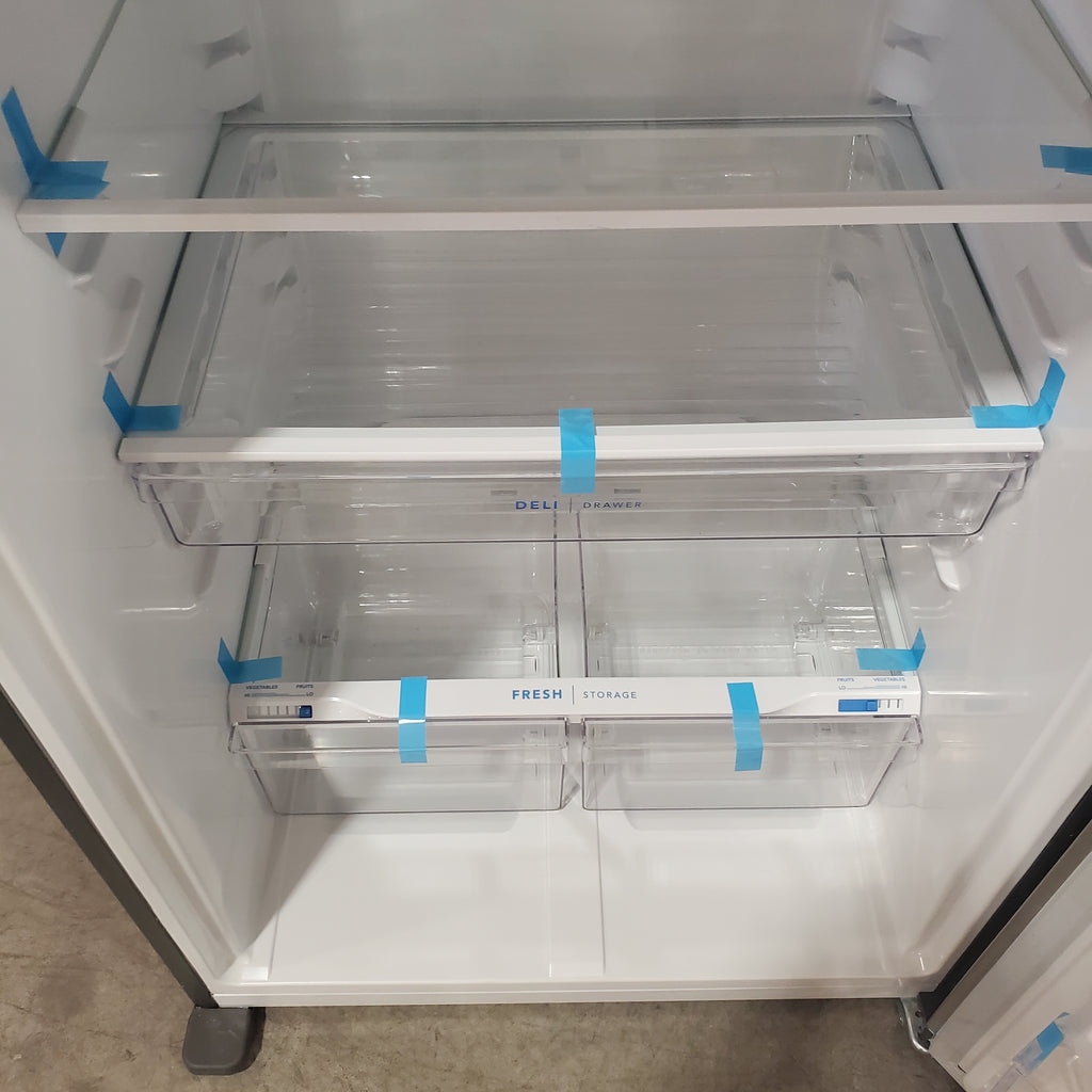 Pictures of Frigidaire 30" Wide 20 cu ft Top Freezer Refrigerator with EvenTemp™ Cooling System in Stainless Steel 3SD821 - FFTR2045VS - Scratch & Dent (Moderate) - Neu Appliance Outlet - Discount Appliance Outlet in Austin, Tx