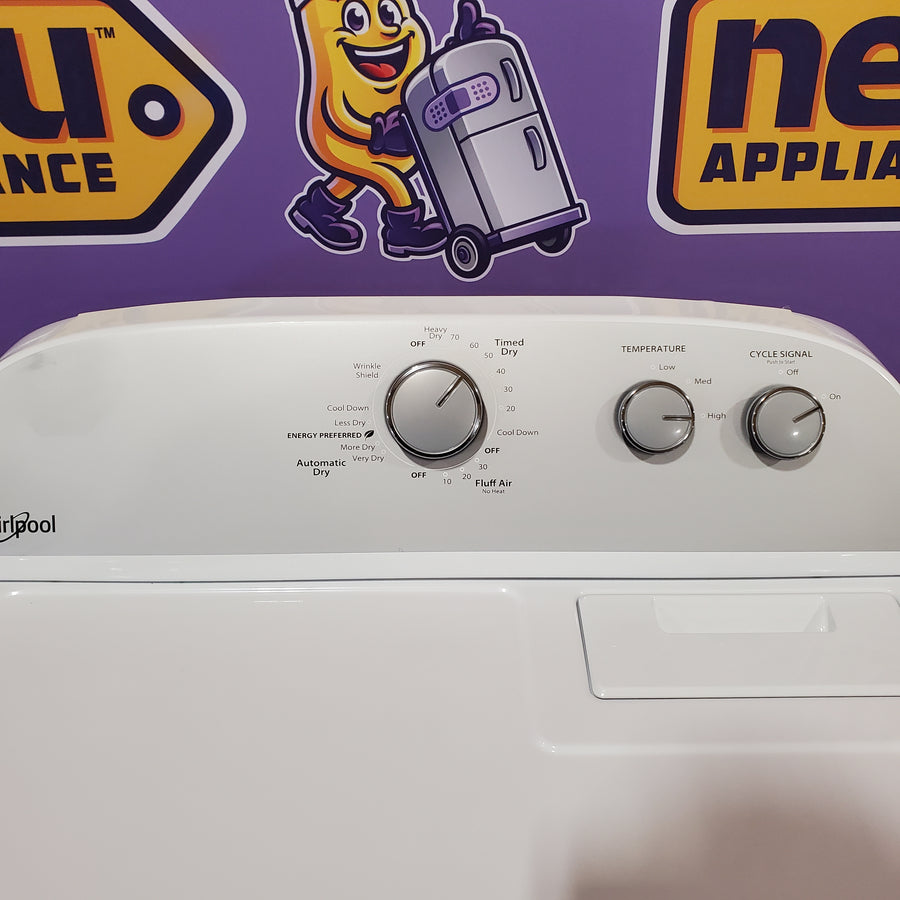Whirlpool White Electric Extra Large 7.0 Cu. Ft. Dryer with Wrinkle Shield 22231SD292 - WED4815EW - Scratch & Dent (Minor)