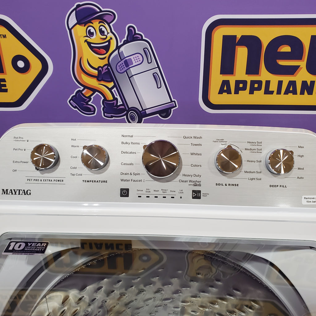 Pictures of Maytag 4.7 cu. ft. Top Load Washer with Agitator, Pet Pro Option and Extra Power in White 22231SD324 - MTW5605RW - Scratch & Dent (Minor) - Neu Appliance Outlet - Discount Appliance Outlet in Austin, Tx