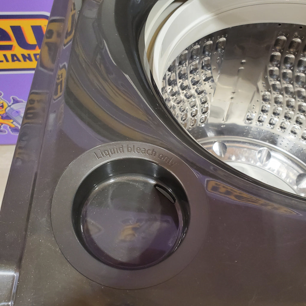 Pictures of Samsung 5.0 cu. ft. Energy Star Top Load Washer with Active Water Jet in Black Stainless Steel 1CR03094 - WA50R5400AV - Certified Refurbished - Neu Appliance Outlet - Discount Appliance Outlet in Austin, Tx